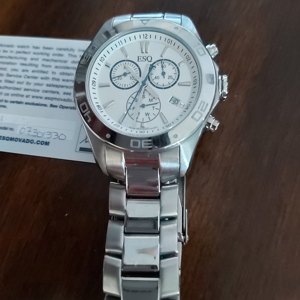 ESQ Movado Aston Chronograph Watch